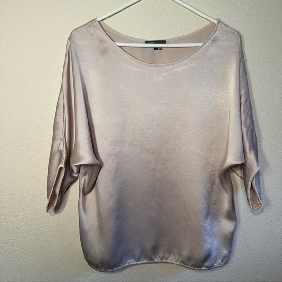 Vince Champagne Silk Pullover Blouse Tee - Picture 10 of 16